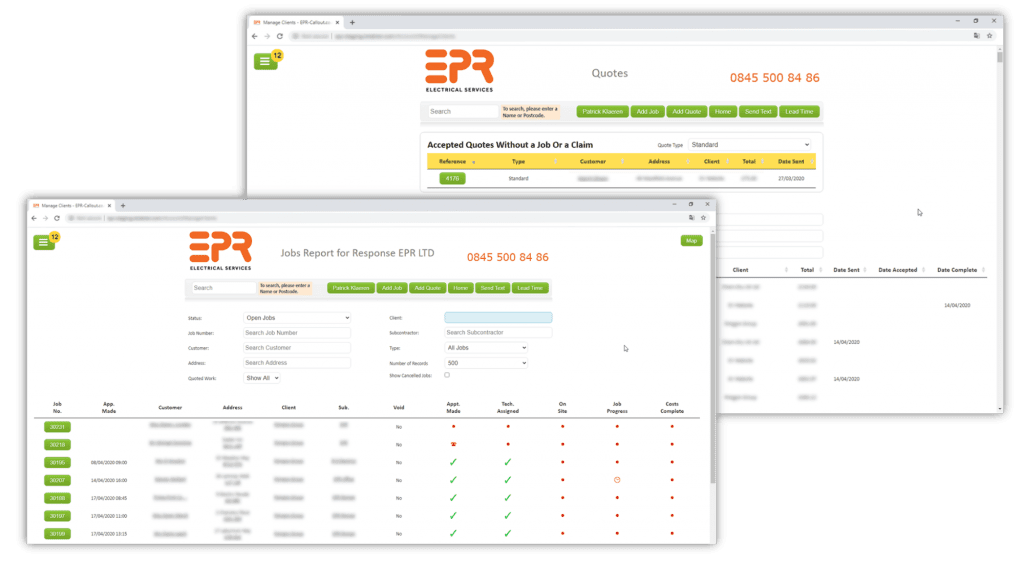 Response EPR bespoke software case study