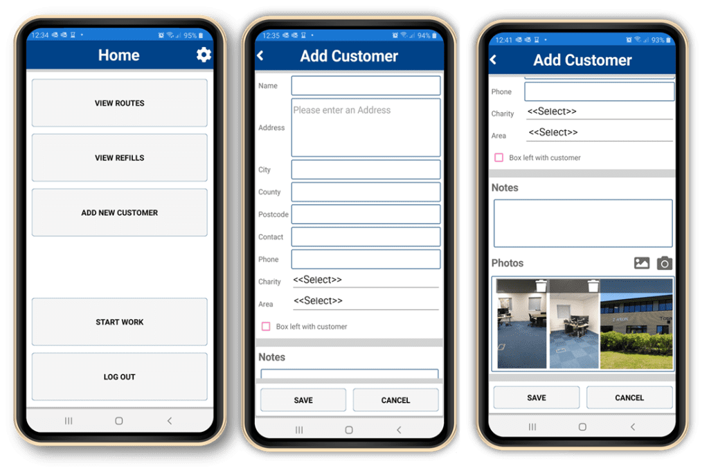 Tailored software solution, mobile application views for Sweet Causes a case study