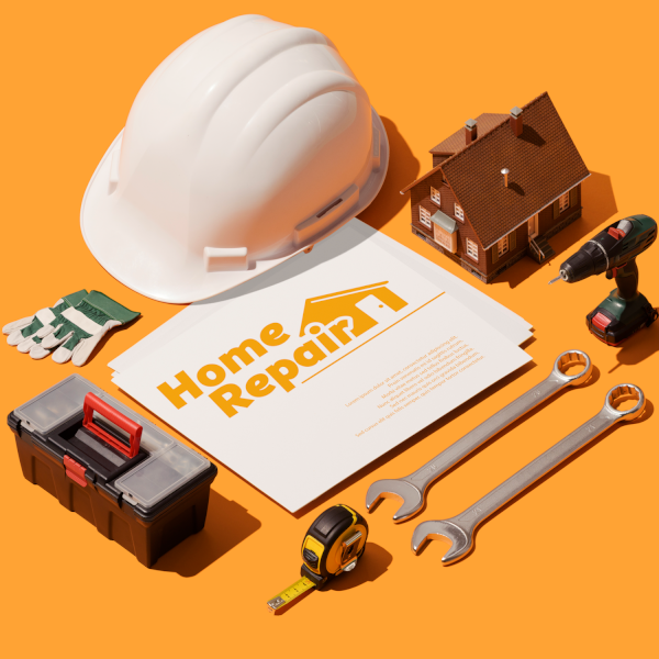 Image of equipment for home repairs to represent repairs and maintenance industry.