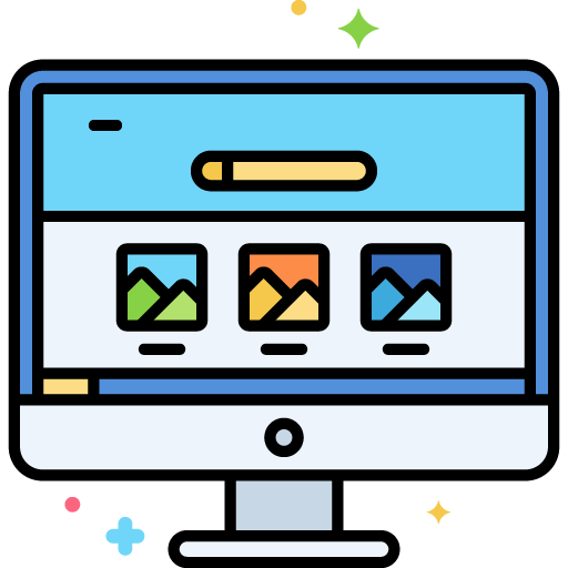 Testing Principles - Graphic showing a software on a computer monitor.