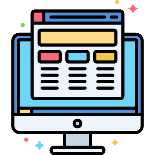 Testing Principles - Graphic showing a software screen on a monitor.
