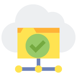 Graphic showing a cloud with a green tick to represent sustainable scaling.