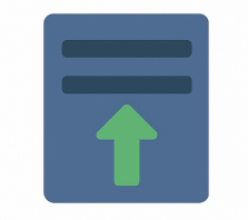 Graphic showing one server to represent vertical scaling.