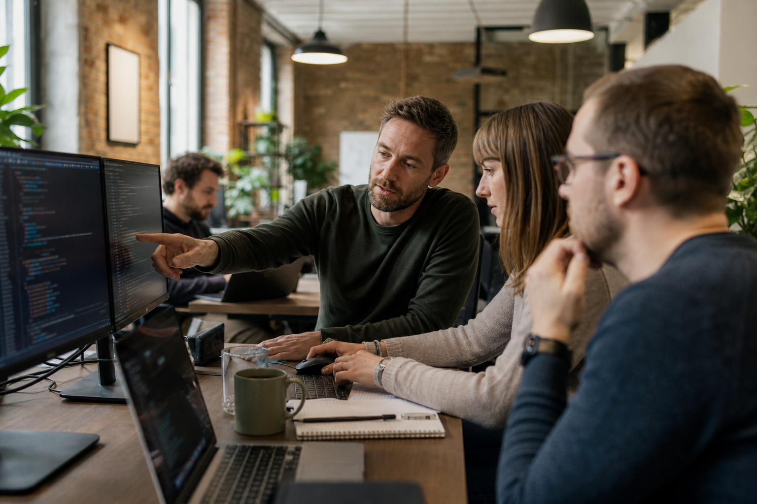 BSPOKE developers collaborating on a long-term client project