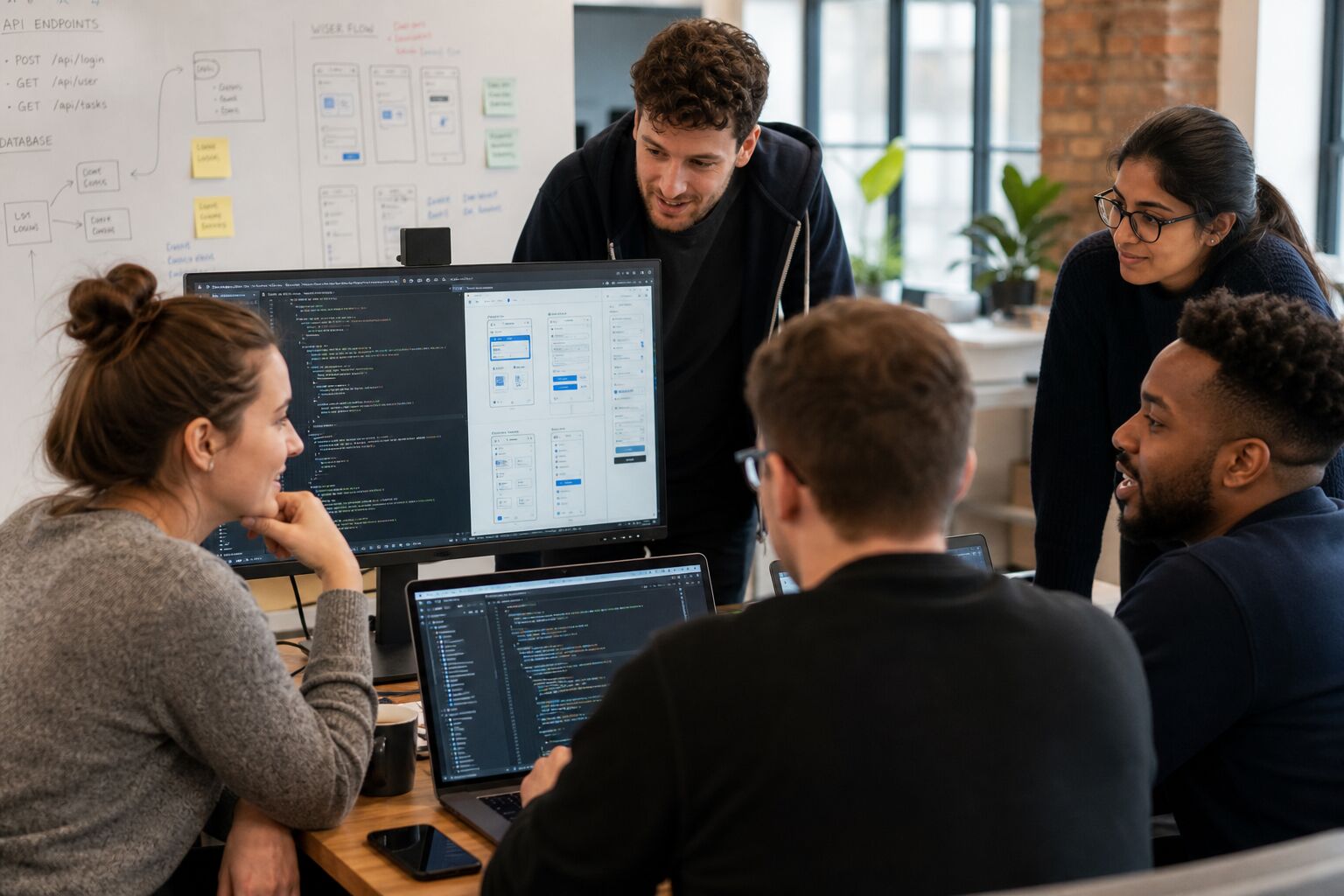 BSPOKE dedicated development team at work
