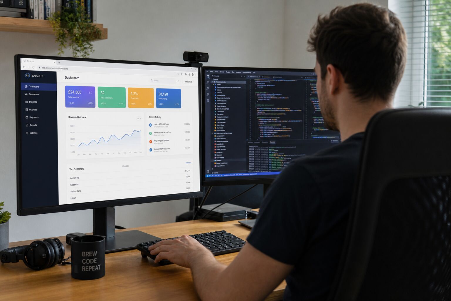 BSPOKE team building a custom web application
