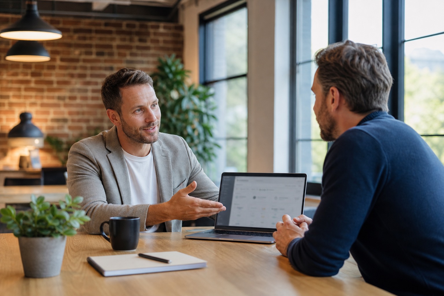 BSPOKE consultant meeting a business owner